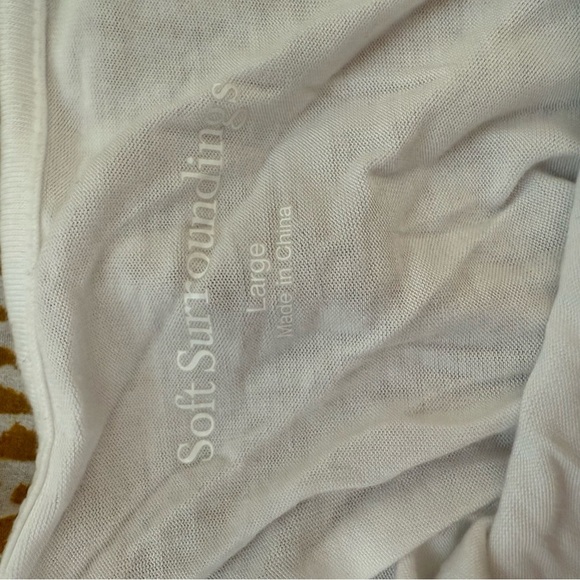 NWT Soft Surroundings Eliza Shirt Bronze Abstract Size Large with Knit Tank Boho - Picture 11 of 13